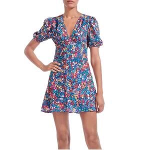 Staud Milla Rainbow Flower Dress